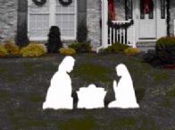 Yard Sign-3 Piece Nativity Set w/3 Stakes by Anchor Productions
