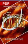 Now Concerning Teachers: Establishing the Role of the Teacher in the Body of Christ (PDF Download) by Roderick L. Evans