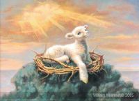 Behold the Lamb, (Prophetic Print- Size 11 x 12 ) William Hallmark