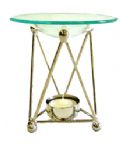Chrome Triangle Lamp